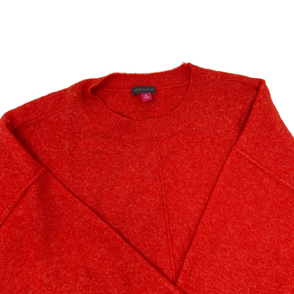 Vince Camuto Women's Oversized Drop Shoulders Red Sweater‎ Size Medium